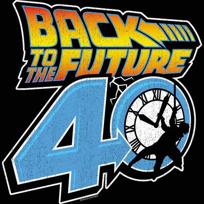 Back to the Future - BTTF 40TH LOGO Adult Shirt