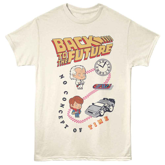 Back to the Future - BTTF NO CONCEPT OF TIME Adult Shirt