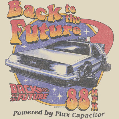 Back to the Future - BTTF STARS AND RETRO FONT Adult Shirt