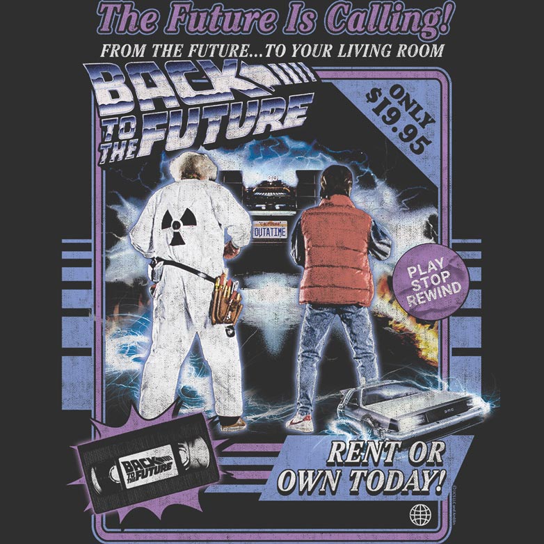 Back to the Future - BTTF VIDEO CASSETTE Adult Shirt