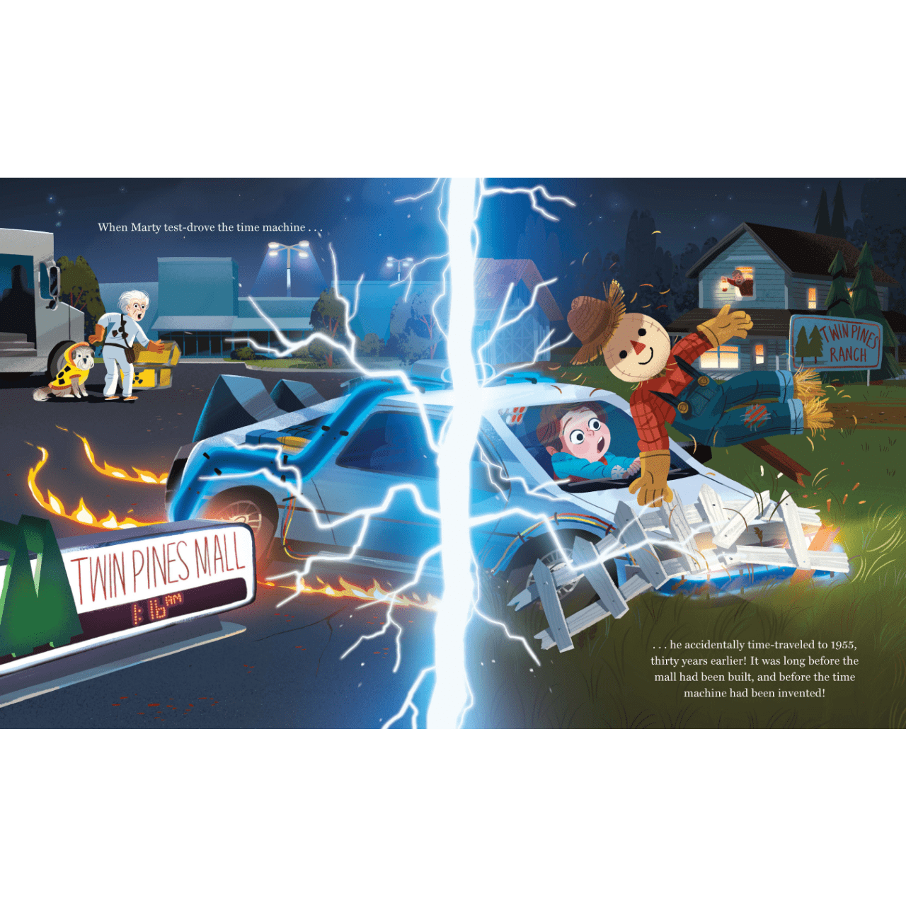 Back to the Future Hardcover Children's Book by Kim Smith Hardcover Book Quirk Books