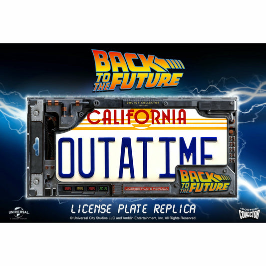 Back to the Future OUTATIME License Plate Replica Prop Replica Doctor Collector