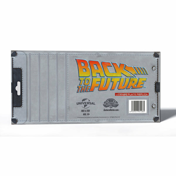 Back to the Future OUTATIME License Plate Replica Prop Replica Doctor Collector