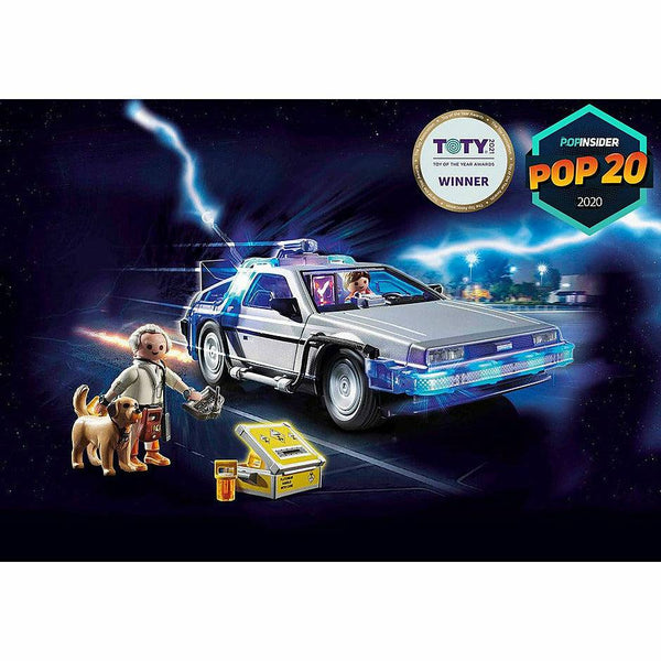 Playmobil Back to the Future 64-piece DeLorean playset with 3 vinyl figures Vinyl Toy Playmobil