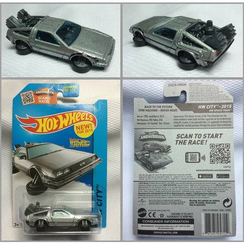 Hot Wheels Back to the Future Part II 1:64 'Hovering' DeLorean Time Machine Die-cast Model Cars Hot Wheels