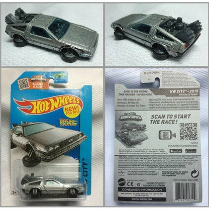Hot Wheels Back to the Future Part II 1:64 'Hovering' DeLorean Time Machine Die-cast Model Cars Hot Wheels
