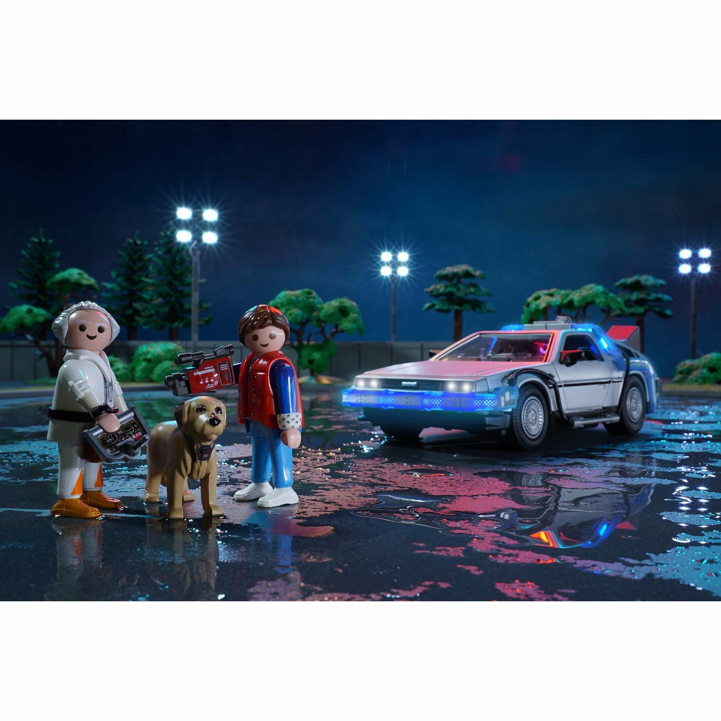 Playmobil Back to the Future 64-piece DeLorean playset with 3 vinyl figures Vinyl Toy Playmobil