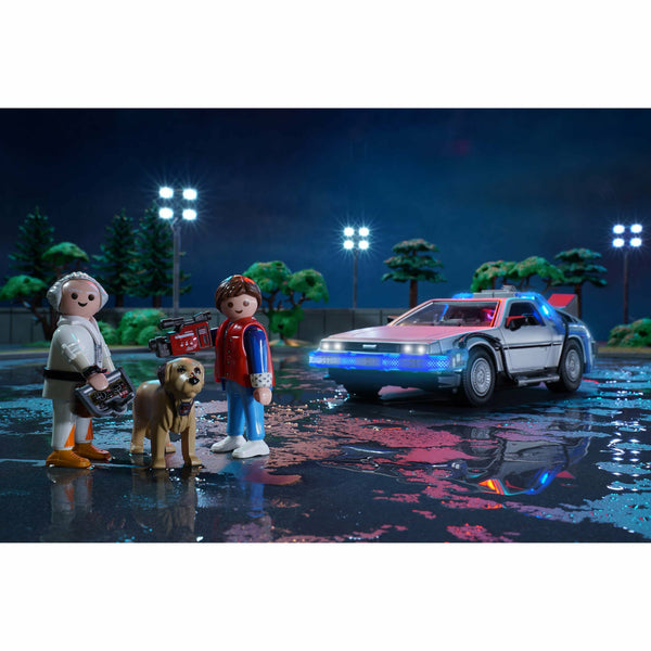 Playmobil Back to the Future 64-piece DeLorean playset with 3 vinyl figures Vinyl Toy Playmobil