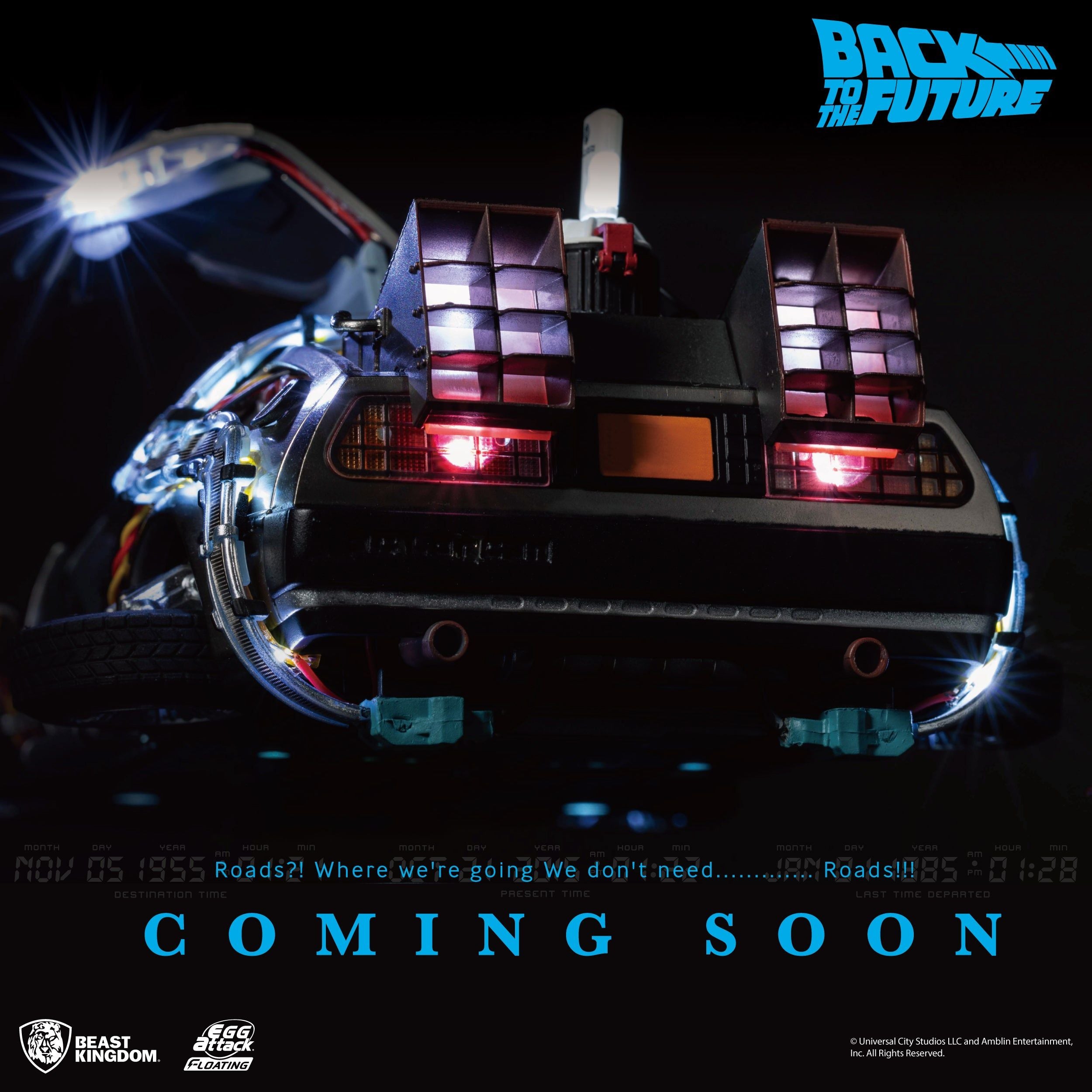本物保証!  the to Back Future Machine Time DeLorean Floating II Part 邦画・日本映画