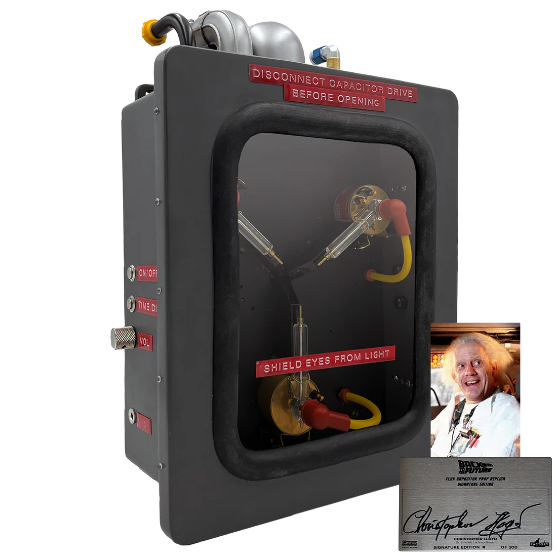 Prop Replica - Back To The Future 1:1 Scale Flux Capacitor Prop Replica - Christopher Lloyd Signature Edition [DROP-SHIPS DIRECTLY FROM MANUFACTURER]