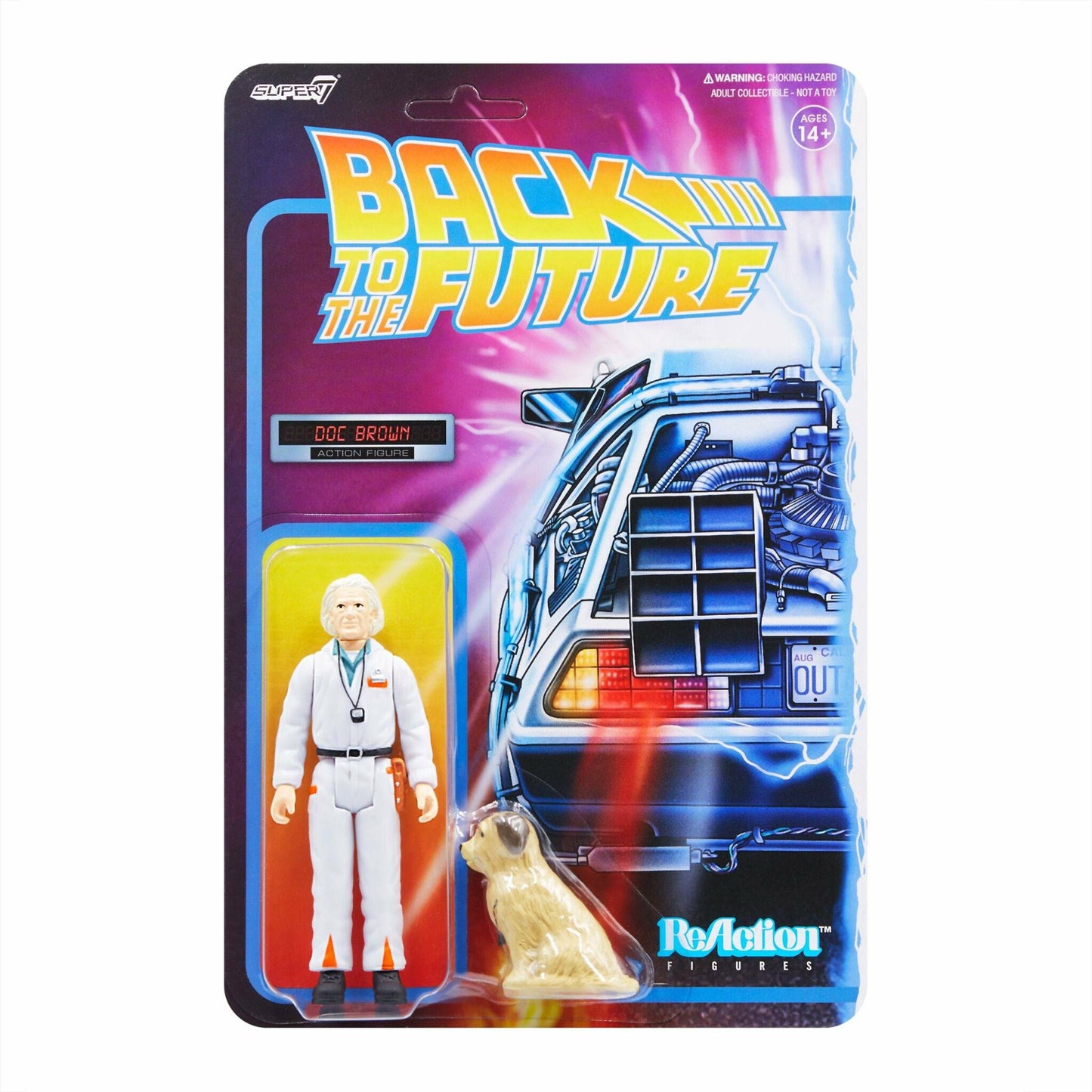 ReAction Back to the Future 1985 Doc Brown 3¾-inch Retro Action Figure Action Figure Super7