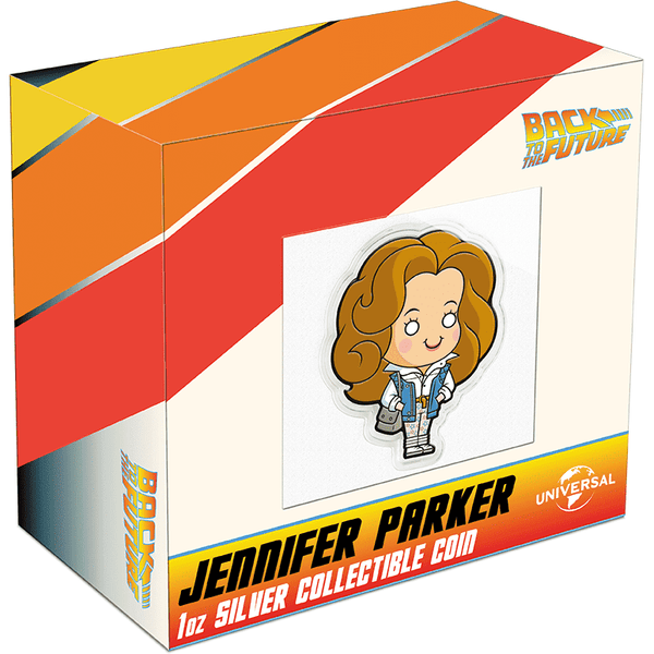 Back to the Future Limited Edition 2021 Jennifer Parker shaped 1oz silver coin Commemorative Coin The Coin Company