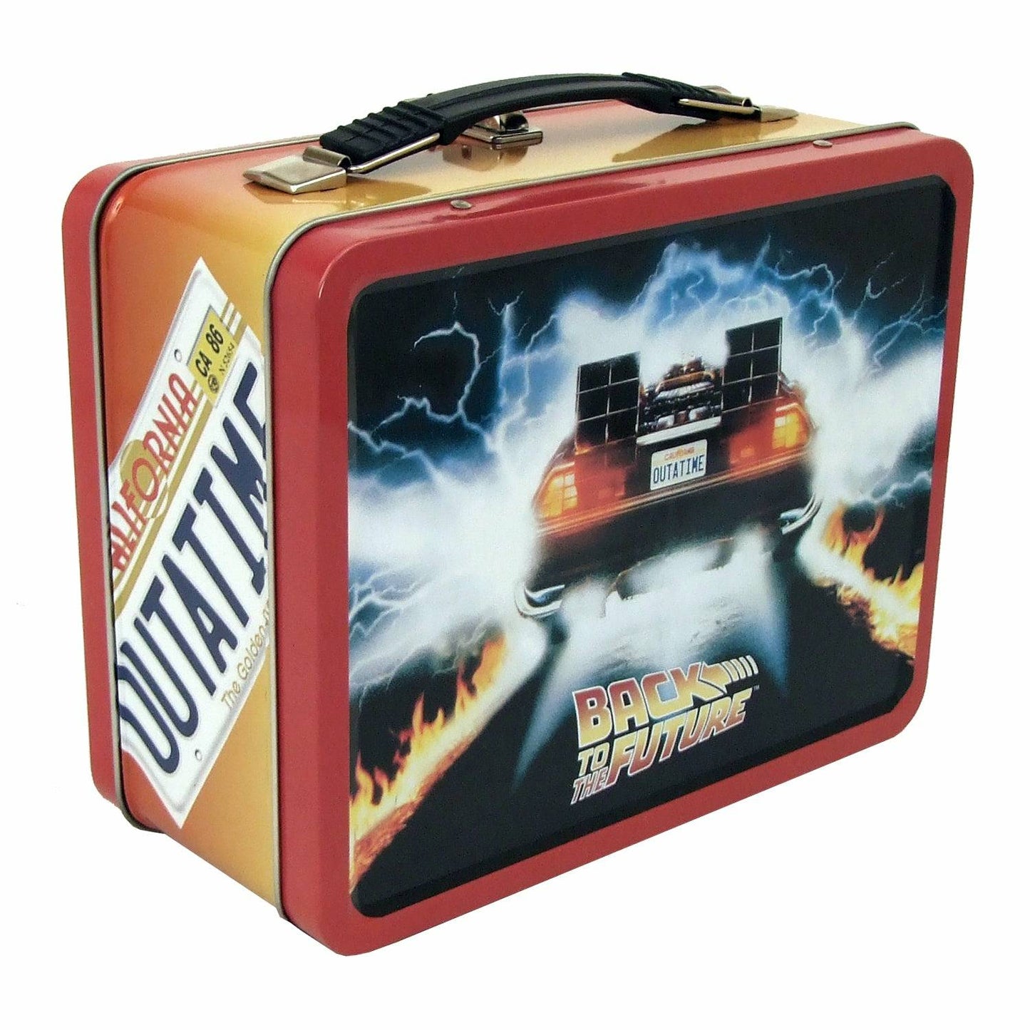 Back to the Future OUTATIME Retro Style Tin Tote / Lunch Box Tin Tote Factory Entertainment