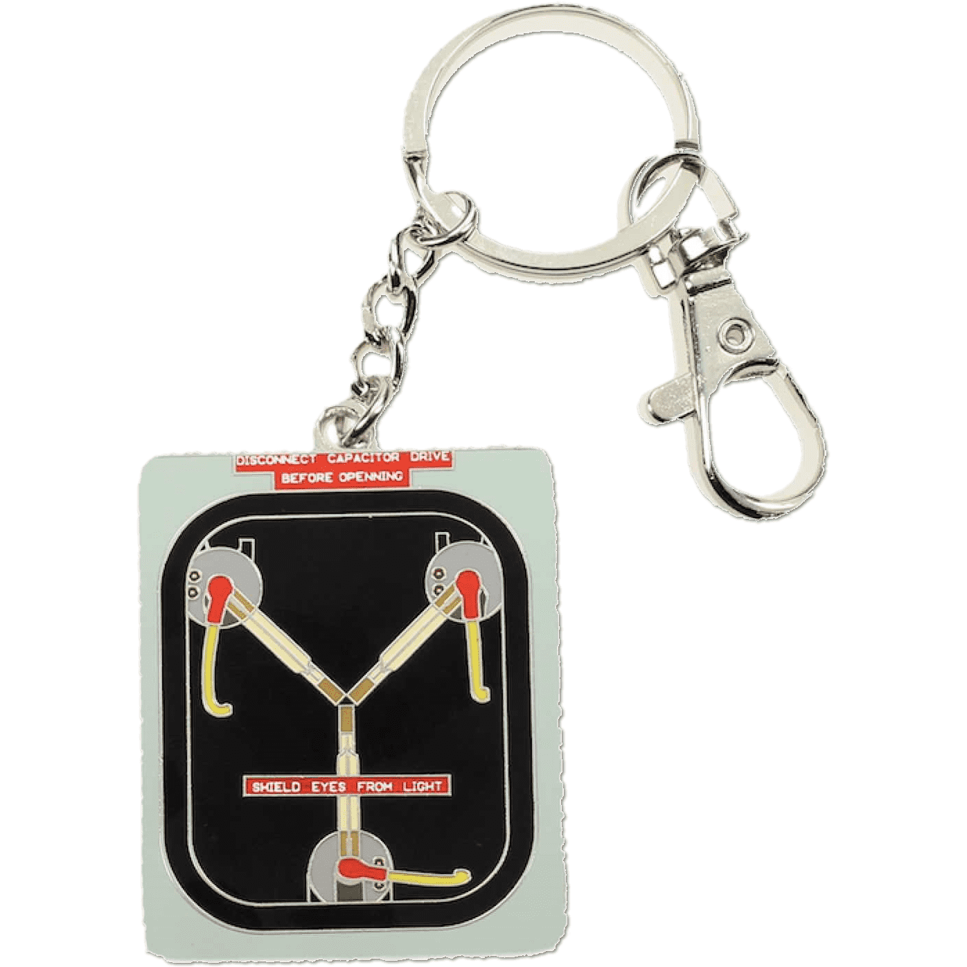 Back to the Future Flux Capacitor Metal Key Ring Keychain SD Toys