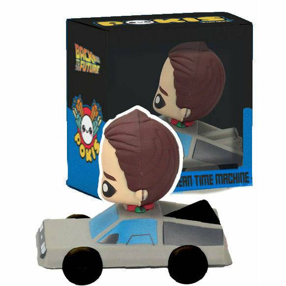 Back to the Future Marty McFly in DeLorean Pokis Mini-Figure Vinyl Toy SD Toys