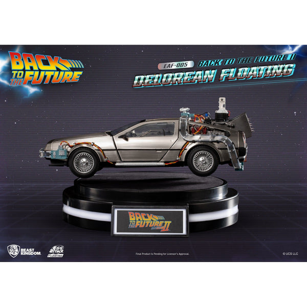 Back to the Future Part II Floating DeLorean Time Machine [PRE-SOLD OUT! Expected Availability September 2024!] Desk Toy Beast Kingdom