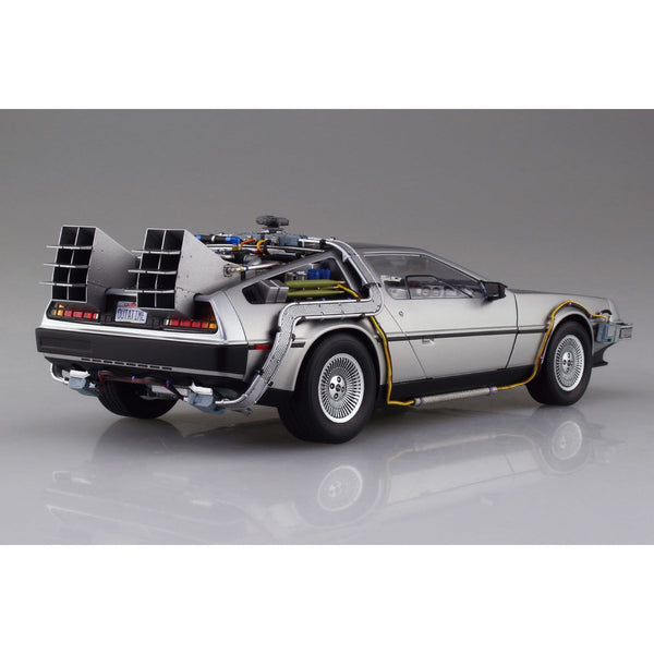 Back to the Future DeLorean Time Machine 1:24 Scale Model Kit [PRE-ORDER: Expected Availability June 2024!] Model Kit Aoshima