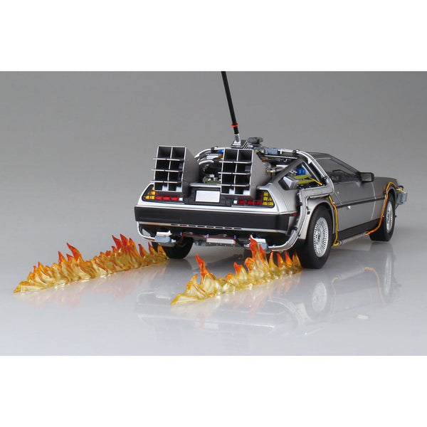 Back to the Future DeLorean Time Machine 1:24 Scale Model Kit [PRE-ORDER: Expected Availability June 2024!] Model Kit Aoshima