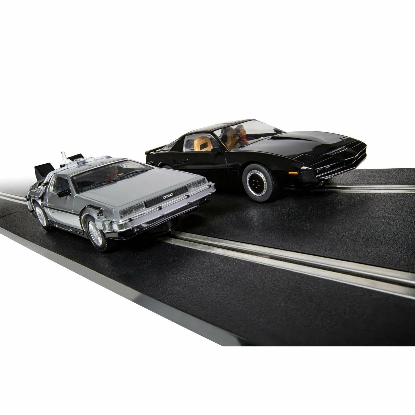 Scalextric 1980's TV - Back to the Future vs Knight Rider 1:32 scale slot car race set Slot Car Scalextric