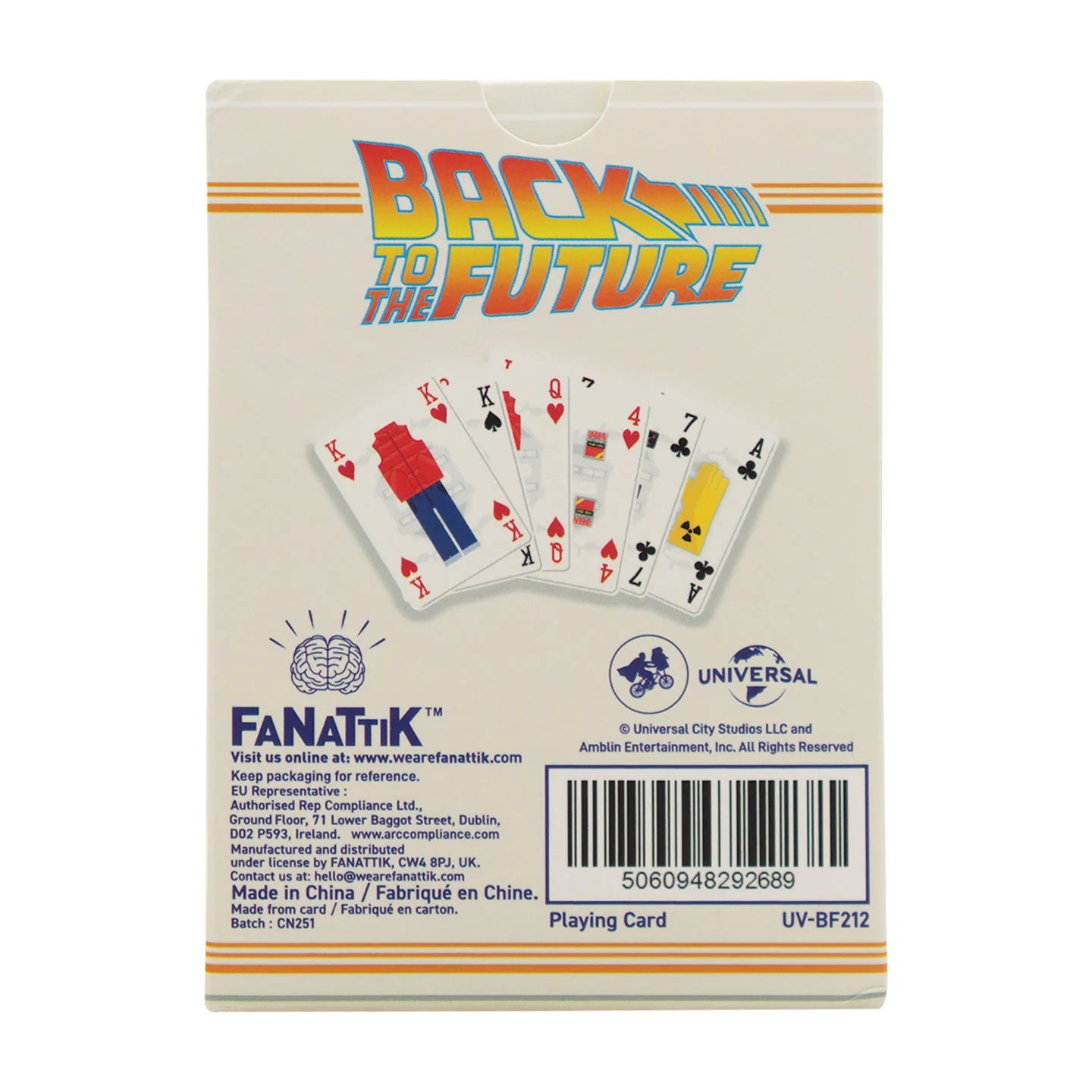 Fanattik Back to the Future Playing Cards