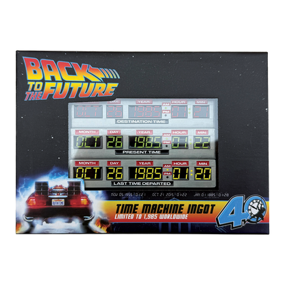 Back to the Future 40th Anniversary Time Circuits Ingot
