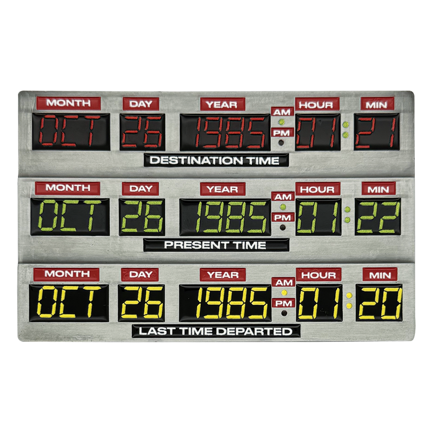 Back to the Future 40th Anniversary Time Circuits Ingot