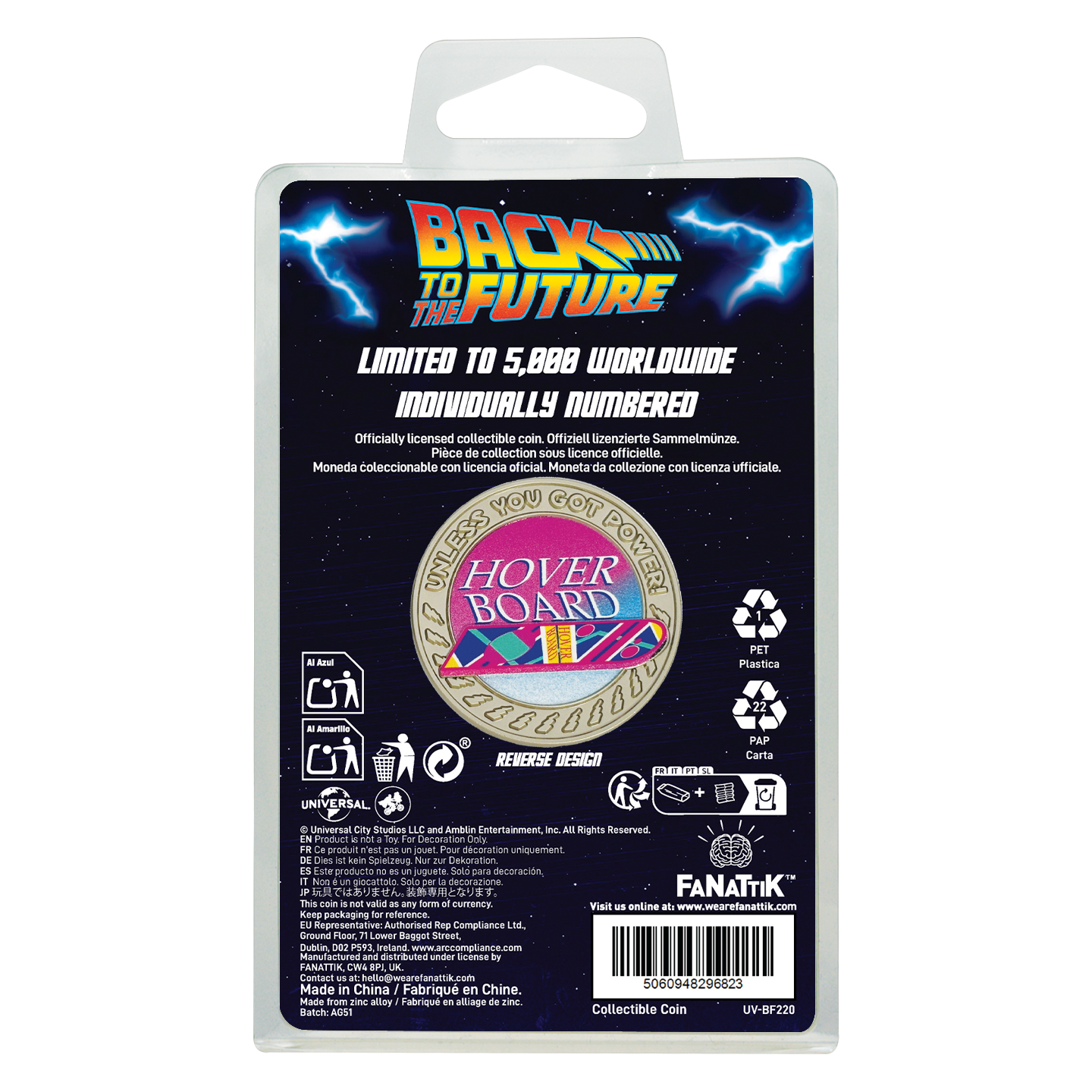 Back to the Future Part II Limited Edition Hoverboard Coin