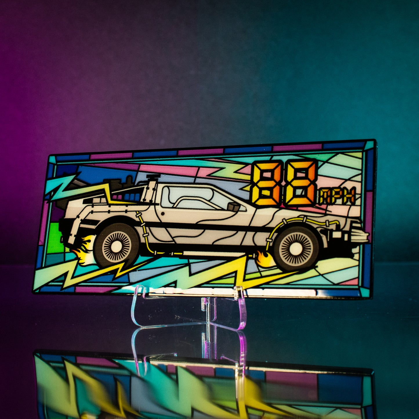 PRE-ORDER | Back to the Future Limited Edition Stained Glass-Style Ingot [Expected Availability: November/December 2026]