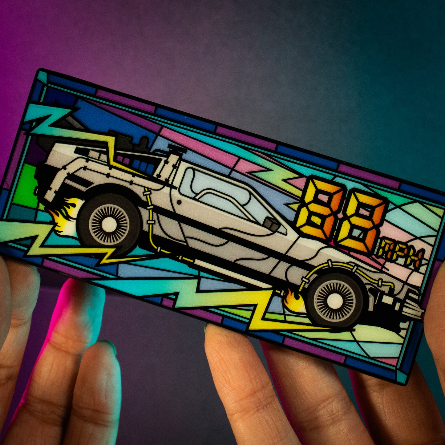 PRE-ORDER | Back to the Future Limited Edition Stained Glass-Style Ingot [Expected Availability: November/December 2026]