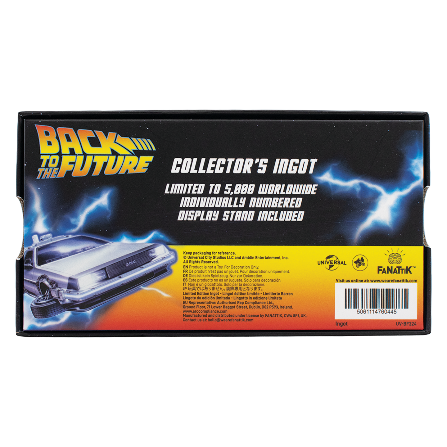PRE-ORDER | Back to the Future Limited Edition Stained Glass-Style Ingot [Expected Availability: November/December 2026]