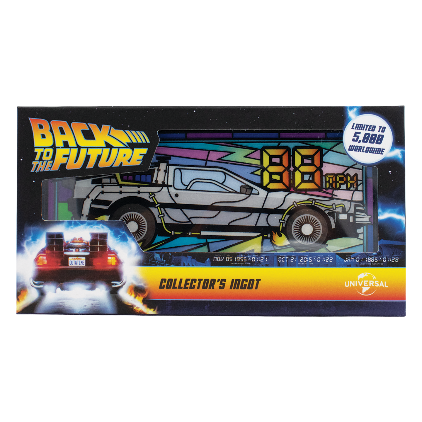 PRE-ORDER | Back to the Future Limited Edition Stained Glass-Style Ingot [Expected Availability: November/December 2026]