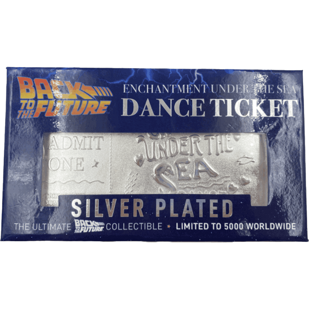Back to the Future silver plated Enchantment Under the Sea dance ticket replica Commemorative Ticket Fanattik