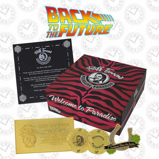 Back to the Future Part II Limited Edition Biff Tannen's Pleasure Paradise "Welcome to Paradise" Gift Box Gift Box Fanattik