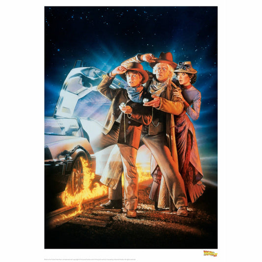 Back to the Future Part III "Classic Movie Art" Limited Edition Commemorative Print Art Print Fanattik