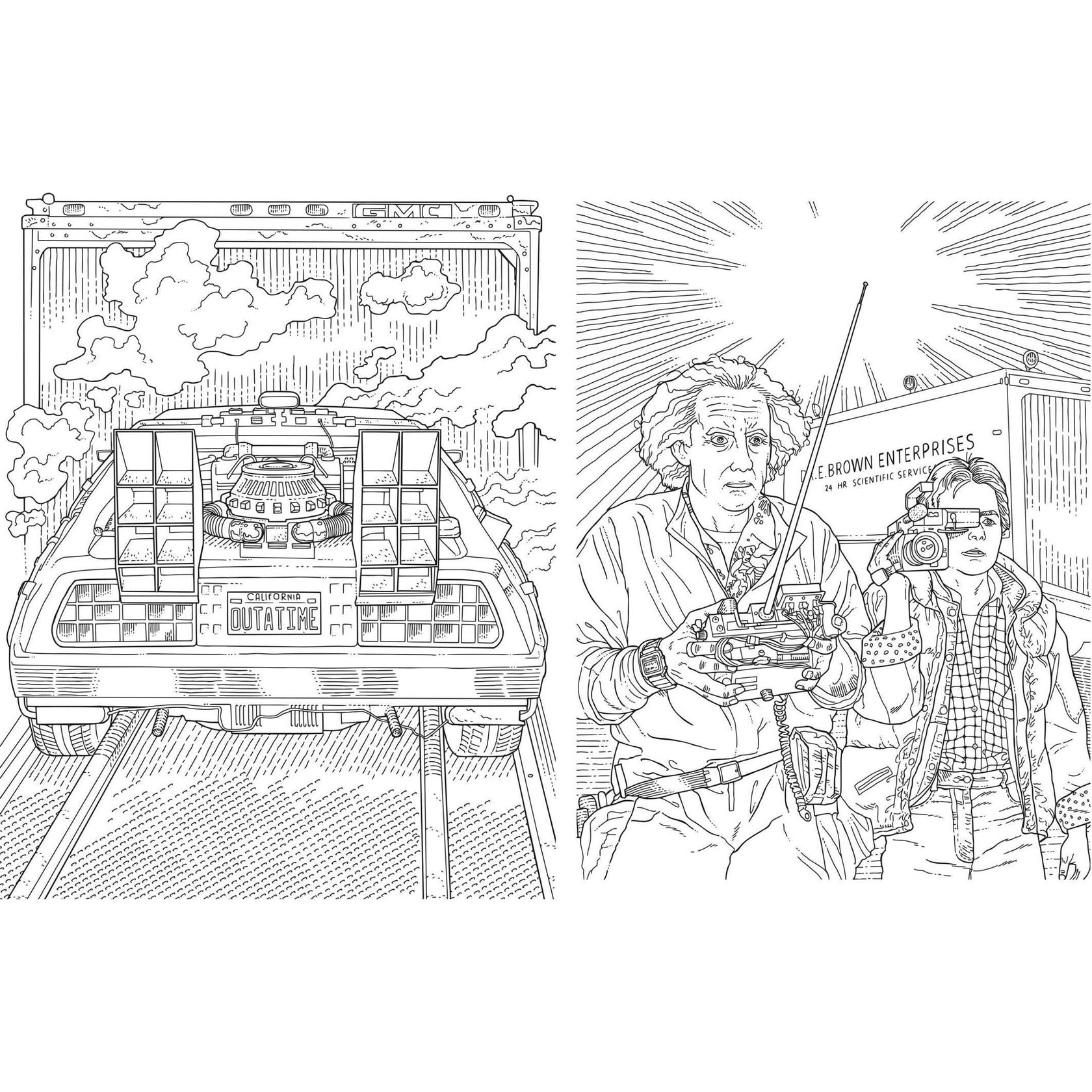 'Back to the Future: The Official Coloring Book' – Back to the Future™ 'Back to the Future: The Official Coloring Book' – Back to the Future™