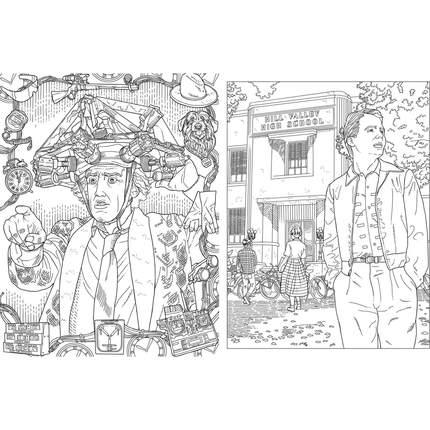 'Back to the Future: The Official Coloring Book' [PRE-ORDER: Expected Availability October 3, 2023!] Coloring Book Insight Editions