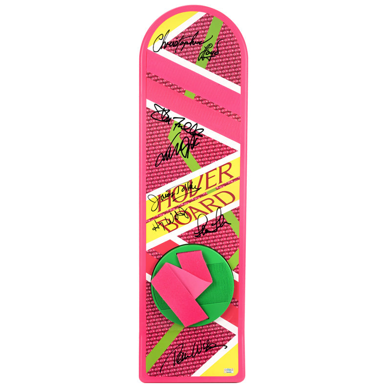 PREMIUM | Michael J. Fox, Christopher Lloyd, Tom Wilson, Lea Thompson, James Tolkan and Cast Autographed Back to the Future Part II 1:1 Scale Prop Replica Hoverboard