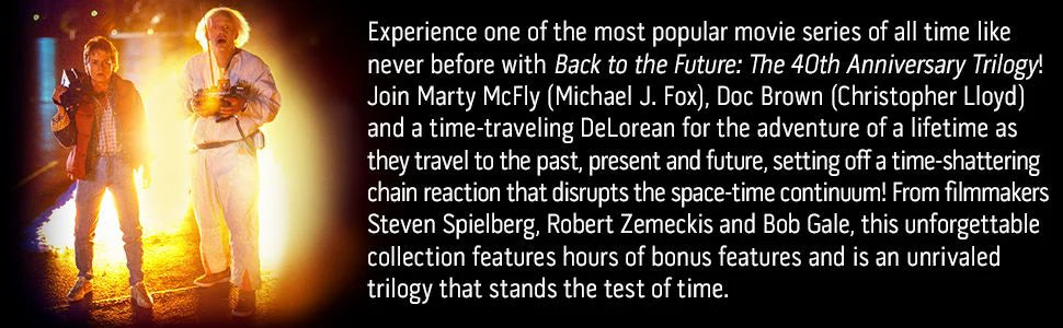Back to the Future 40th Anniversary Trilogy (4K Ultra HD + Blu-ray™ + Digital Code) [2025]
