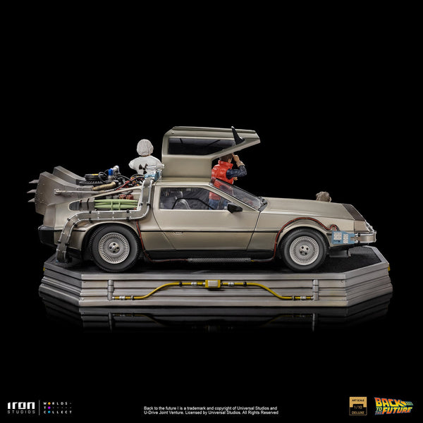 Iron Studios Back to the Future DeLorean Full Set 1:10 Scale Statue [PRE-ORDER: Expected Availability May - Jun 2024!] Statue Iron Studios