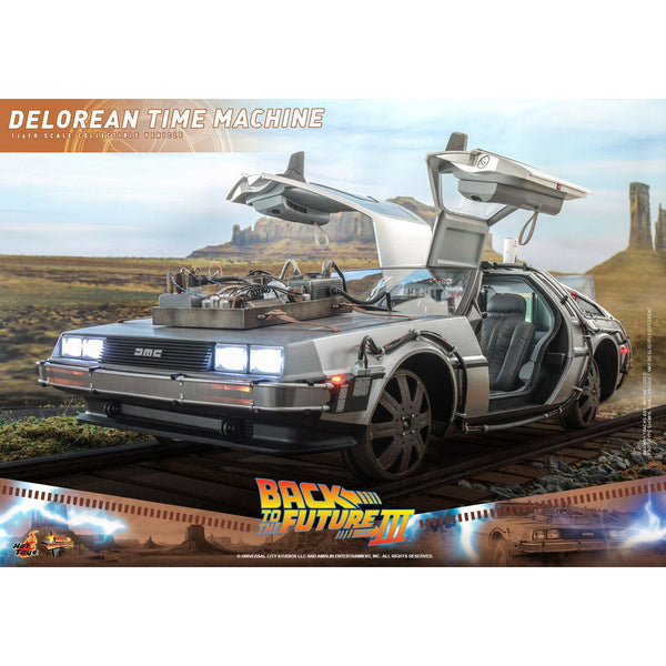Hot Toys Back to the Future Part III DeLorean Time Machine 1:6 scale Collectible Vehicle [PRE-ORDER DROP-SHIP: Expected Availability January 2025 - June 2025!] Battery Operated Vehicle Hot Toys