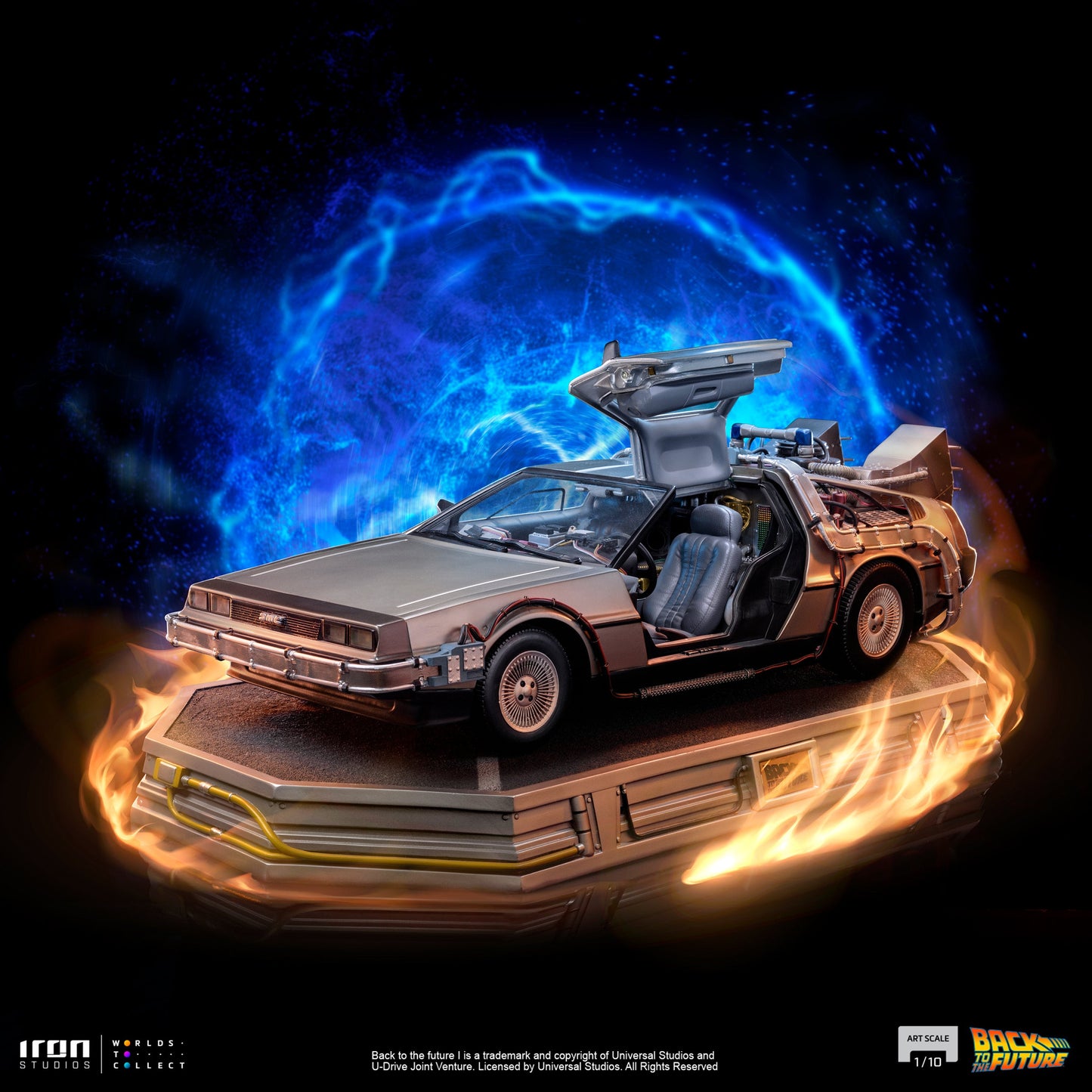 Iron Studios Back to the Future DeLorean 1:10 Scale Statue [PRE-ORDER: Expected Availability May - Jun 2024!] Statue Iron Studios