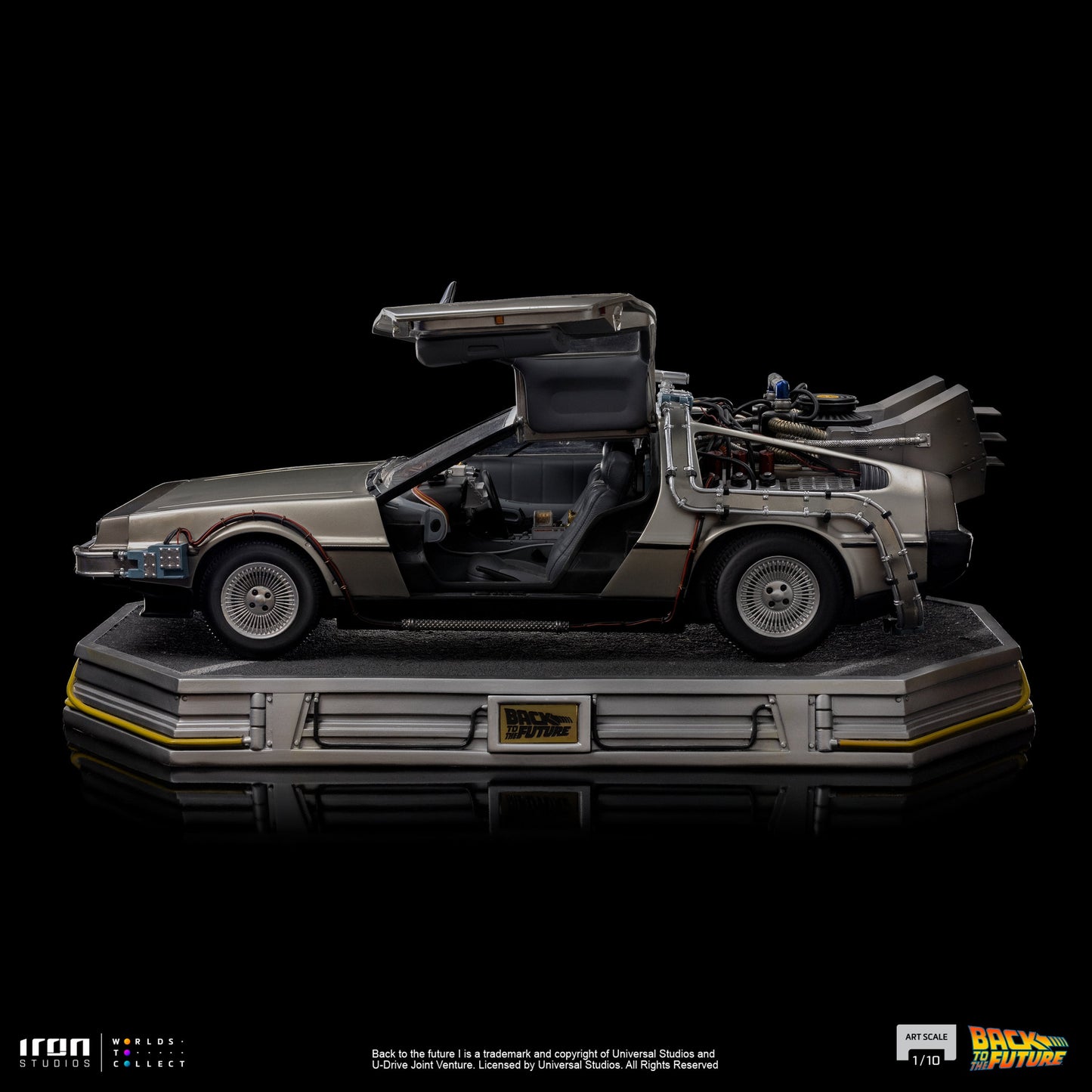 Iron Studios Back to the Future DeLorean 1:10 Scale Statue [PRE-ORDER: Expected Availability May - Jun 2024!] Statue Iron Studios