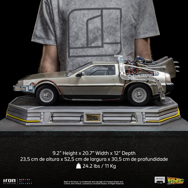 Iron Studios Back to the Future DeLorean 1:10 Scale Statue [PRE-ORDER: Expected Availability Apr - Jun 2024!] Statue Iron Studios