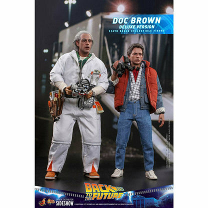 Hot Toys Back to the Future Doc Brown (Deluxe Version) 1:6 Scale Collectible Figure with bonus Plutonium case Action Figure Hot Toys