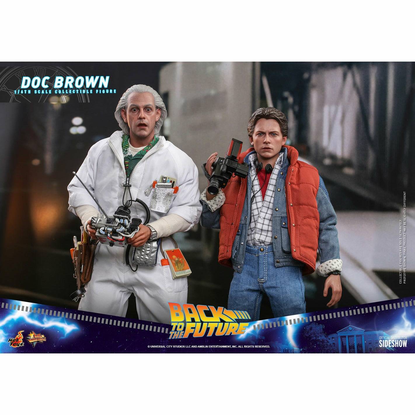 Hot Toys Back to the Future Doc Brown (Standard Version) 1:6 Scale Collectible Figure Action Figure Hot Toys