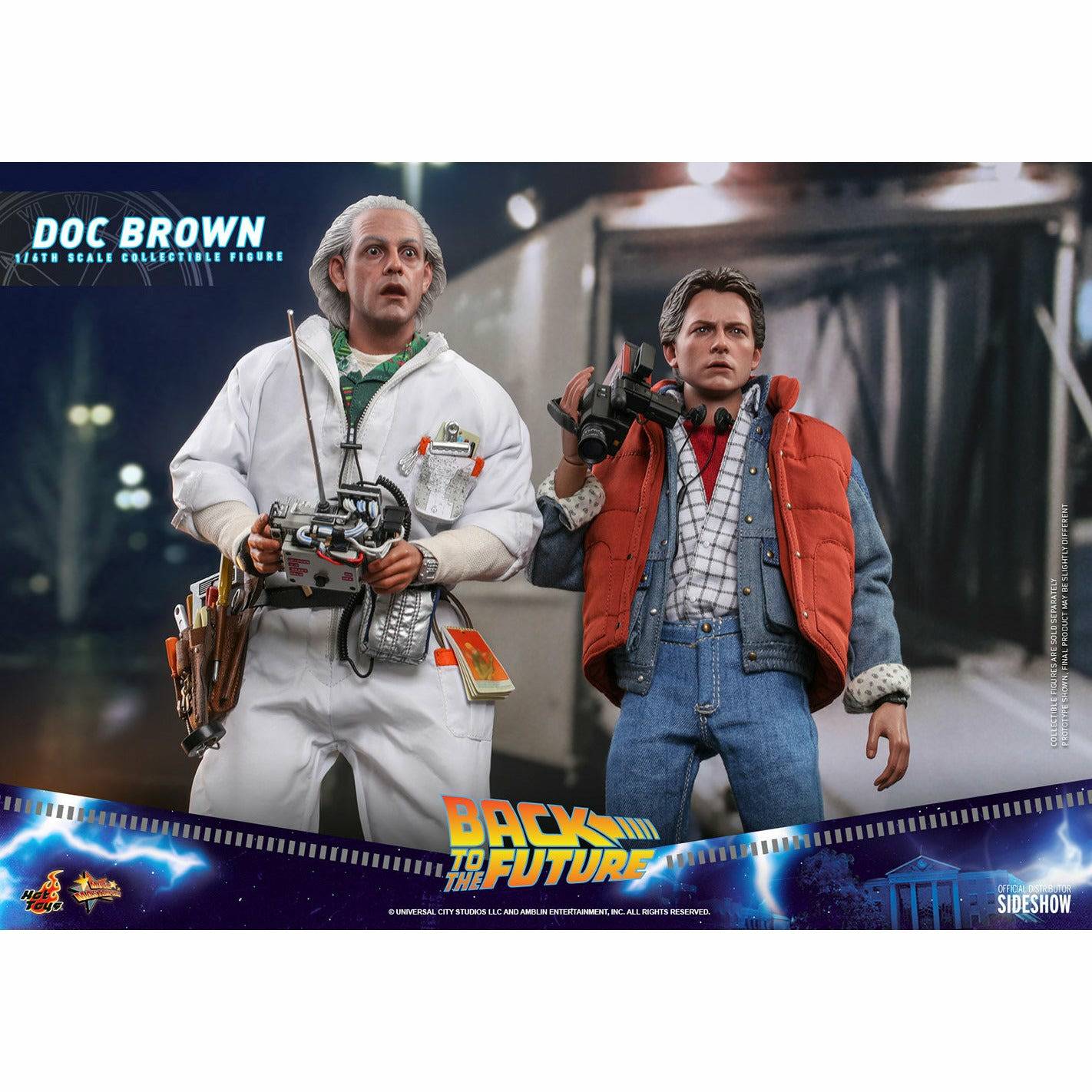 Hot Toys Back to the Future Doc Brown (Standard Version) 1:6 Scale Collectible Figure Action Figure Hot Toys