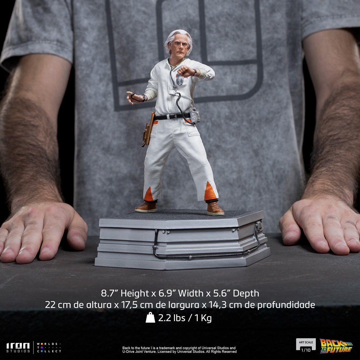 Iron Studios Back to the Future Doc Brown 1:10 Scale Statue [PRE-ORDER: Expected Availability Apr - Jun 2024!] Statue Iron Studios