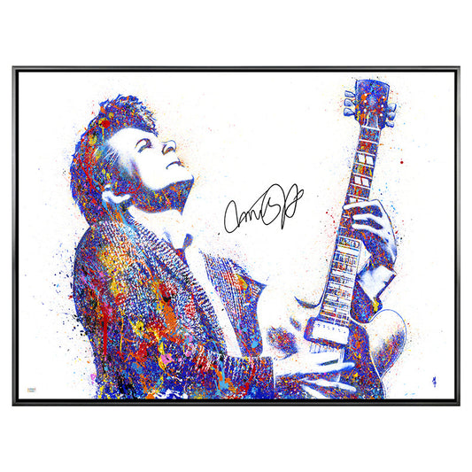 PREMIUM | Michael J. Fox Autographed Michael Ferrari Back to the Future Marty McFly 31.5"×41.5" Framed Canvas Giclée