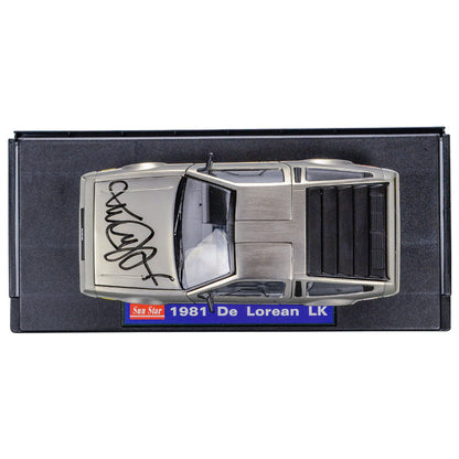 PREMIUM | Michael J. Fox Autographed 1:18 Scale Die-Cast DeLorean DMC-12