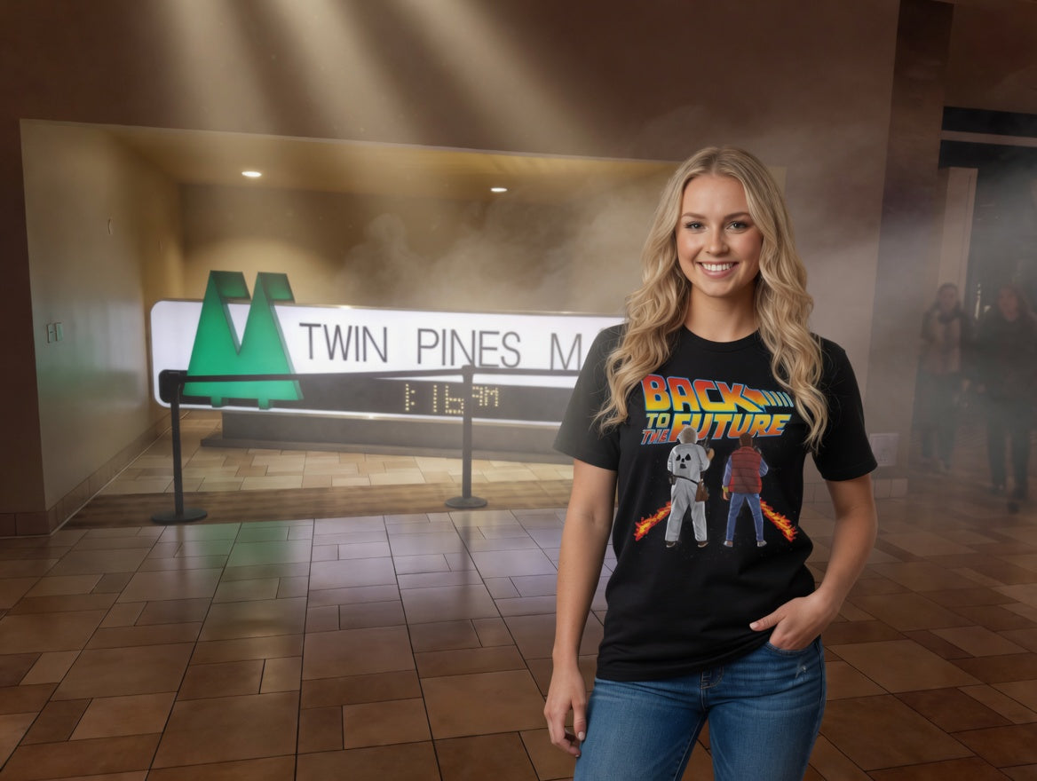 Back to the Future "Meet me at Twin Pines Mall" unisex T-shirt [Available June 2026!]